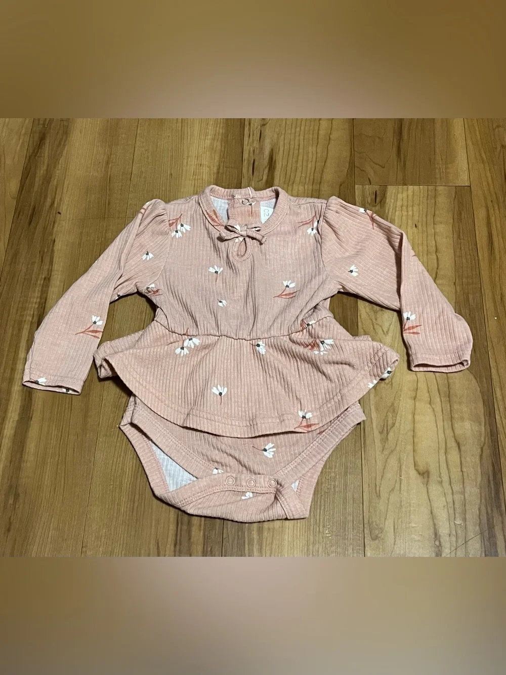 RZ by Rachel Zoe Baby Girl Floral Ribbed 2-Piece Set 6-9M